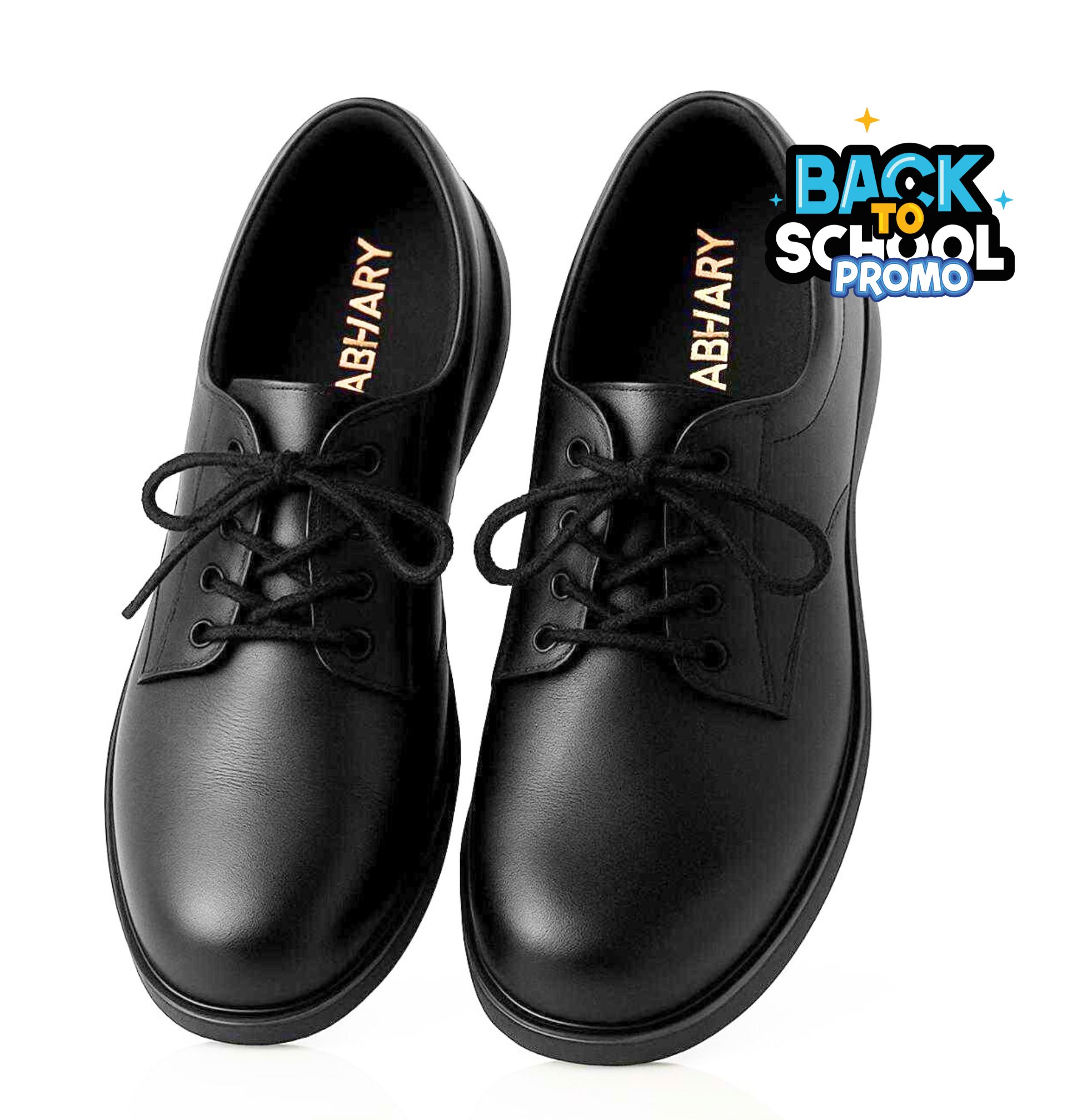 Lace-Up Plain School Shoe  - Back-to-School Promo24